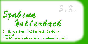 szabina hollerbach business card